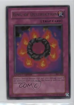 Ring of Destruction Ultra Rare YuGiOh Invasion Chaos Special Edition Promo 2004 - Image 1