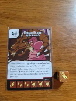 Yu-Gi-Oh! ~ THOUSAND DRAGON Noxious Vapor Gust 109 Super Rare Yugioh Dice Master - Image 1