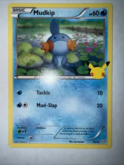 Pokemon Mudkip TCG Card 19/25 Non-Holo McDonald's Promo Set Lightly Played - Image 1