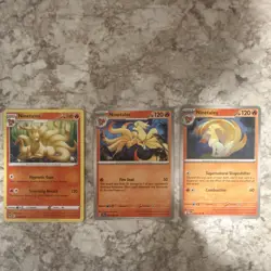 Pokemon TCG Ninetales 3-Card Lot-Surging Sparks- #018/195, #017/191, #020/132 - Image 1