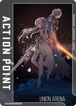 Union Arena UA06ST/TOA-1-AP02 Action point card Alphen Shion black Japanese - Image 1