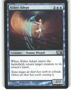 Aether Adept 41 Common Magic 2011 (M11) Magic: The Gathering Lightly Played - Image 1