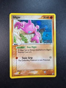 2005 Pokemon Gligar EX Unseen Forces 57/115 Reverse Holo Stamped - Image 1