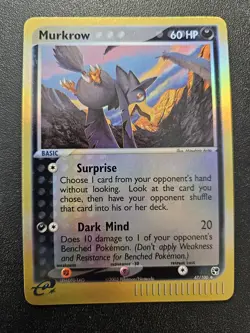 Pokemon EX Sandstorm Murkrow Reverse Holo 47/100 PLAYED - Image 1