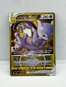 Mewtwo VSTAR (Secret) 086/078 Pokemon GO Holo Gold NM - Image 1