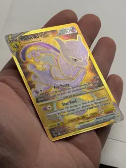 Mewtwo VSTAR (Secret) 086/078 Pokemon GO Holo Gold NM - Image 3