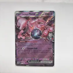 Pokemon Team Rocket's Mewtwo ex SVP205 Scarlet & Violet Black Star Promo - Image 1