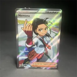 Pokemon Company Nemona Ultra Rare Holo Full Art Trainer Paldean Fates 229/091 - Image 1