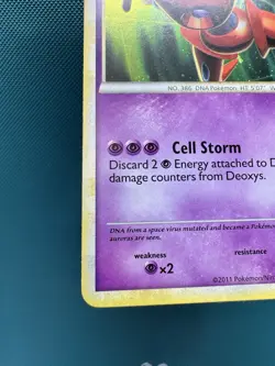 2011 Pokemon: Call of Legends - Deoxys 2/95 Holo NM - Image 4