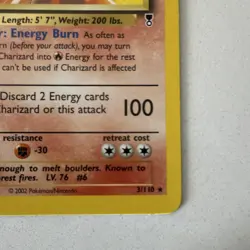 Pokemon TCG Charizard 3/110 WotC Legendary Collection Non-Holo NM - Image 5