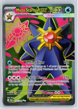 MEGA STARMIE EX 102/088 PERFECT ORDER POKEMON NM - Image 1