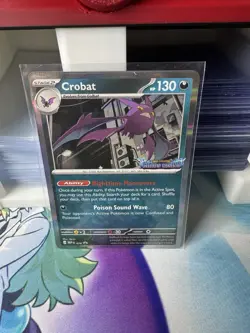 Pokemon Chaos Rising Crobat Pre-Release Stamped Promo NM A1-18 - Image 1