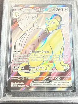 Team Rocket's Persian EX 219/182 Ultra Rare PSA GEM MINT 10 - Image 3