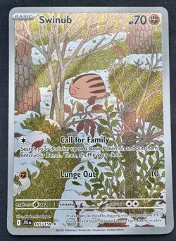 Swinub Illustration Rare Holo 165/159 Pokemon Journey Together - Image 1