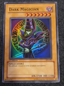Yu-Gi-Oh! TCG Dark Magician Yugi Evolution SYE-001 1st Edition Super Rare DMG - Image 1