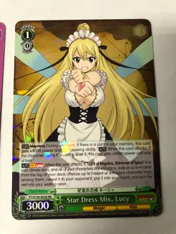 Star Dress Mix, Lucy RR Fairy Tail 100 Years Quest Weiss Schwarz FT/S120-E028 - Image 1