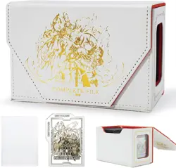 STORY of WHITE Laser Card Deck Box for YGO MTG Organizer Holds 220+ Double Sleev - Image 1