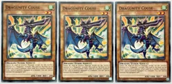 3 x CYHO-EN017 Dragunity Couse - Common Unlimited Near Mint YuGiOh Cards - Image 1