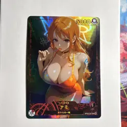 One Piece Nami anime waifu card - Image 1