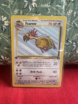 Fearow 36/64 1st Edition Jungle Uncommon Pokemon Card WOTC - MP - Image 1