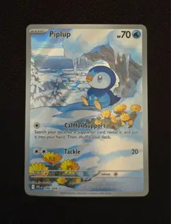 Piplup 098/094 ME Phantasmal Flames Illustration Rare Pokemon TCG Card NM - Image 1