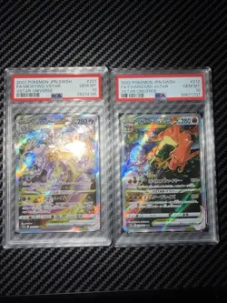 PSA 10 Charizard 212/172 Mewtwo 221/172 SAR VSTAR Universe Pokemon Card Japanese - Image 1