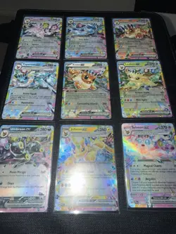 Prismatic Evolutions Eeveelutions EX Set 9 Cards Complete - Image 3