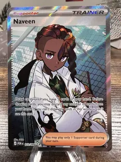 Pokemon TCG Naveen Full Art Trainer Card Perfect Order 112/088 - Image 1