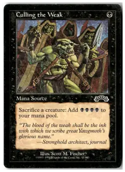 MTG Culling the Weak - Exodus Moderately Played English - Image 1