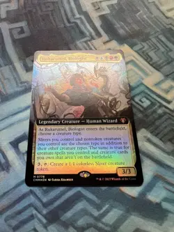 MTG Foil Extended Art Rukarumel, Biologist NM Unplayed Commander Masters - Image 2