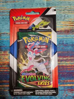 Pokemon Evolving Skies & Chilling Reign 2 pack Blister w/ pin - Sealed - Image 1