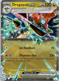 Pokemon Dragapult ex 160/217 Ascended Heroes Double Rare Holo NM TCG - Image 1