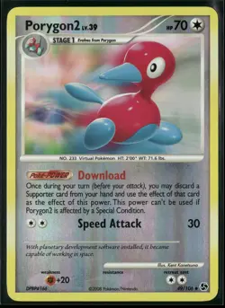 PORYGON2 REVERSE HOLO 49/106 P LP DIAMOND AND PEARL PROMOS POKEMON - Image 2
