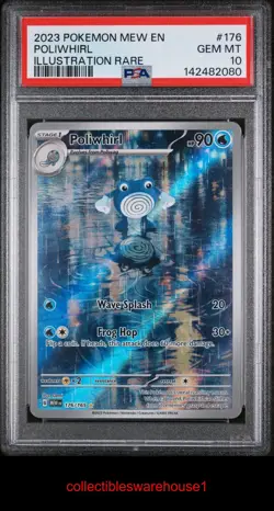 Pokemon 151 Poliwhirl 176 PSA 10 - Image 1