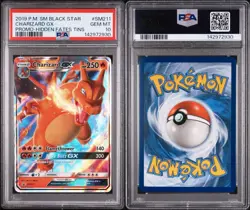 2019 POKEMON SM BLACK STAR PROMO HIDDEN FATES TINS #SM211 CHARIZARD GX PSA 10 - Image 3
