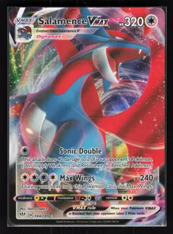 Salamence VMAX Holo Ultra Rare Pokemon SWSH03: Darkness Ablaze 144/189 NM - Image 1