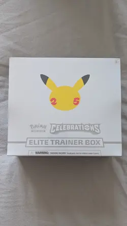 Pokemon Celebrations 25th Anniversary Elite Trainer Box ETB | Sealed Subtle Tare 820650809866 - Image 1