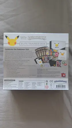 Pokemon Celebrations 25th Anniversary Elite Trainer Box ETB | Sealed Subtle Tare 820650809866 - Image 2