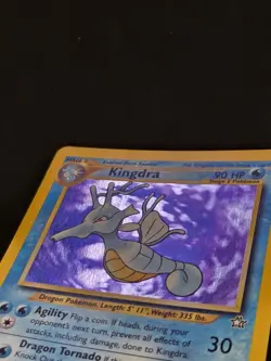 2000 VINTAGE POKEMON TCG KINGDRA 8 NEO GENESIS HOLO RARE MP-HP - Image 4