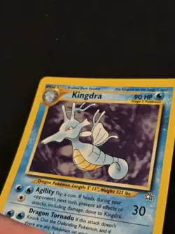 2000 VINTAGE POKEMON TCG KINGDRA 8 NEO GENESIS HOLO RARE MP-HP - Image 5