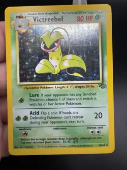 🥀💚(LP)Victreebel Jungle Holo Rare 14/64 80 HP English 1999 - Image 2