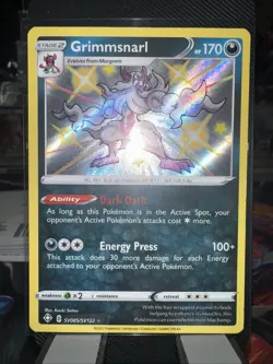 Grimmsnarl, Pokemon Shining Fates: Shiny Vault Shiny Holo Rare, SV085/SV122 NM - Image 1