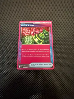 Unfair Stamp 165/167 Sv06: Twilight Masquerade NM Pokemon TCG - Image 1