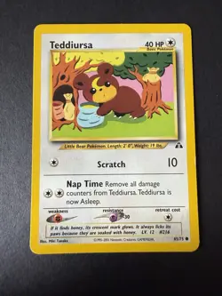 Teddiursa - 65/75 Neo Discovery - Pokemon TCG - 2001 - Image 1