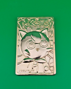 Pokemon Jigglypuff 23kt Gold Plated Collectible Card 1999 Nintend - Image 1