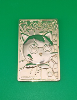 Pokemon Jigglypuff 23kt Gold Plated Collectible Card 1999 Nintend - Image 3