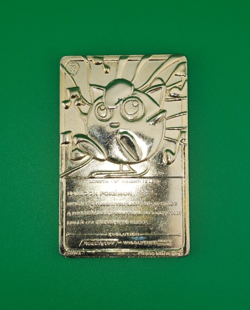 Pokemon Jigglypuff 23kt Gold Plated Collectible Card 1999 Nintend - Image 5