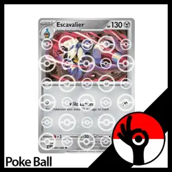 Pokemon TCG: Black Bolt - PokeBall Reverse Holo - 060/086 - Escavalier - Image 1