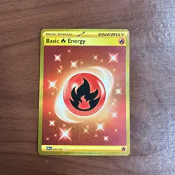 Pokemon TCG Basic Fire Energy 230/197 SV03: Obsidian Flames Gold Holo - Image 1