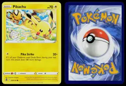 PIKACHU 049/195 COMMON SILVER TEMPEST POKEMON NM - Image 3